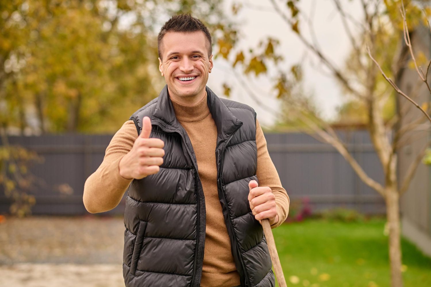 Man Happy After Recovery Treatment