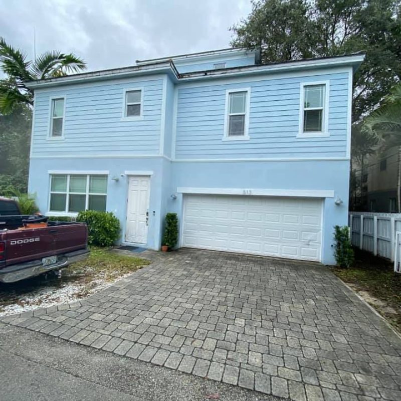 Cleveland House Exterior With a Parked Car