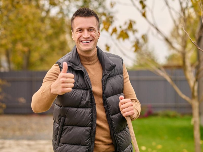 Man Happy After Recovery Treatment