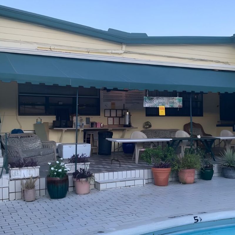 Sober Living Home Outdoor Patio Area